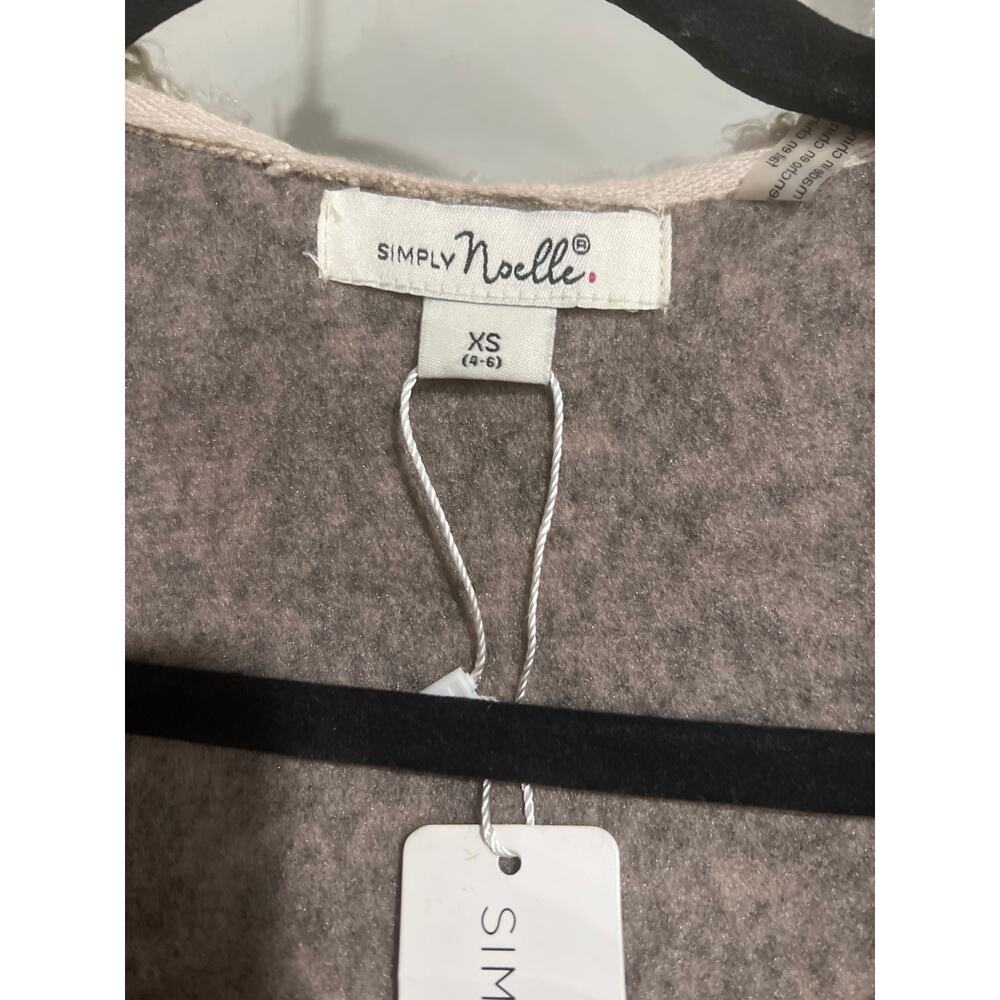 NWT Simply Noelle size XS women's hooded knit sweater with a tie waist - Picture 2 of 4